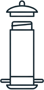 Simple bottle outline icon
